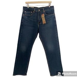 NWT MENS LEVIS STRAUSS 505 REGULAR DARK DENIM JEANS 33x30
